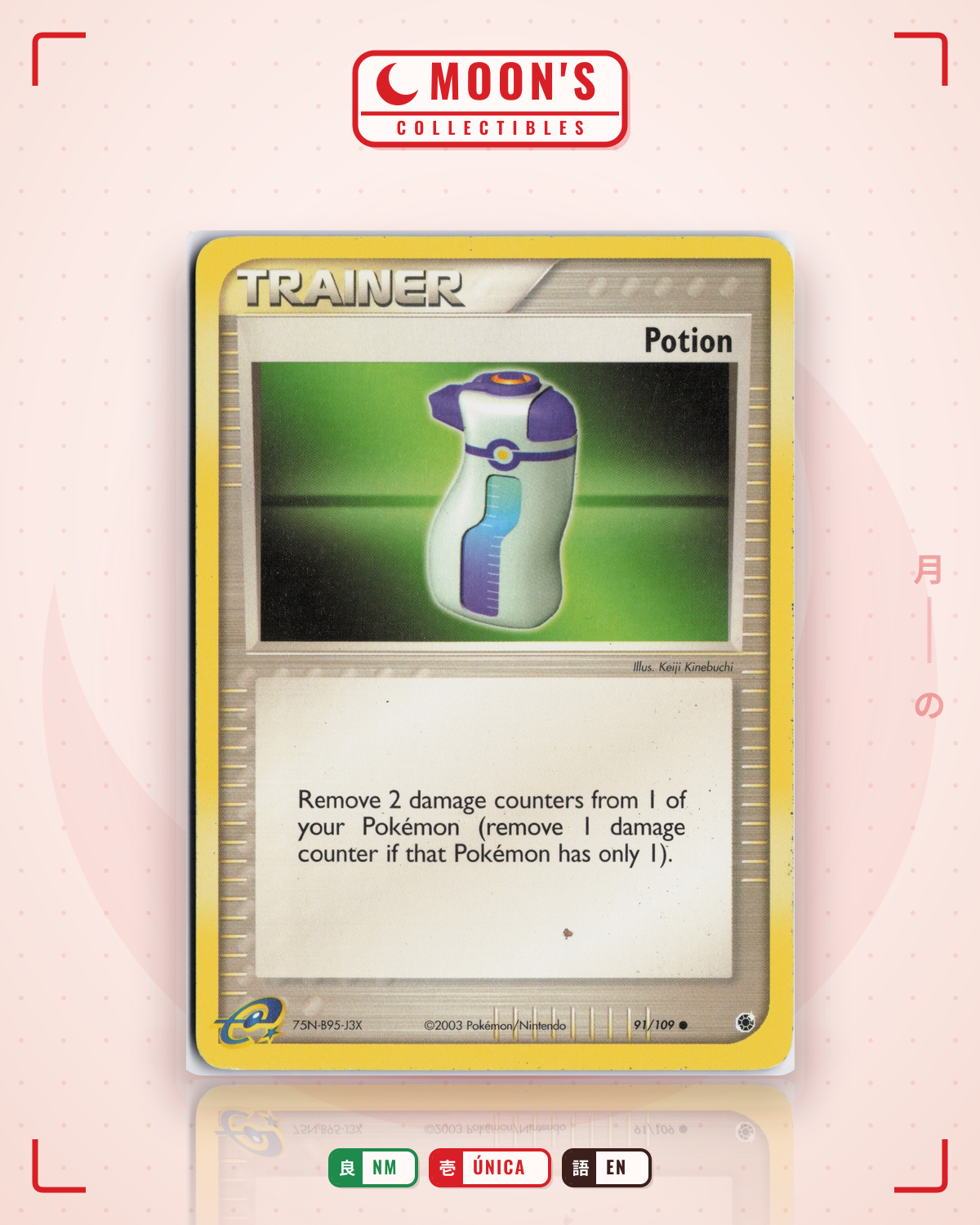 Carta Pokémon Potion · Ruby & Sapphire #91/109 (NM) — pieza única en Moon's Collectibles México