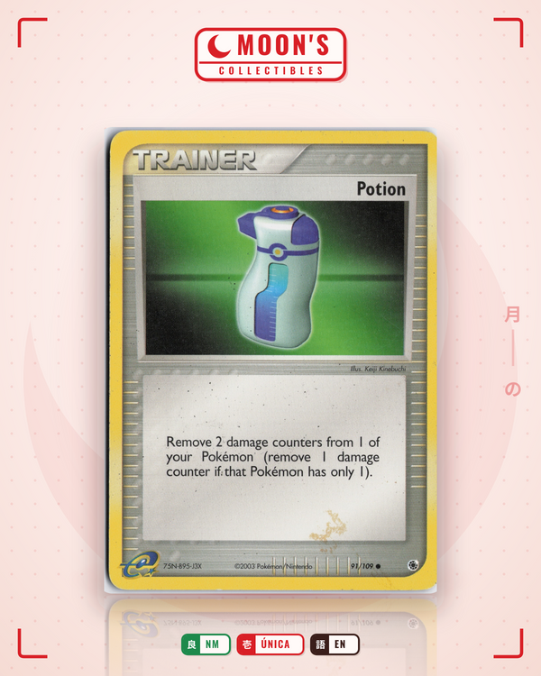 Carta Pokémon Potion · Ruby & Sapphire #91/109 (NM) — pieza única en Moon's Collectibles México