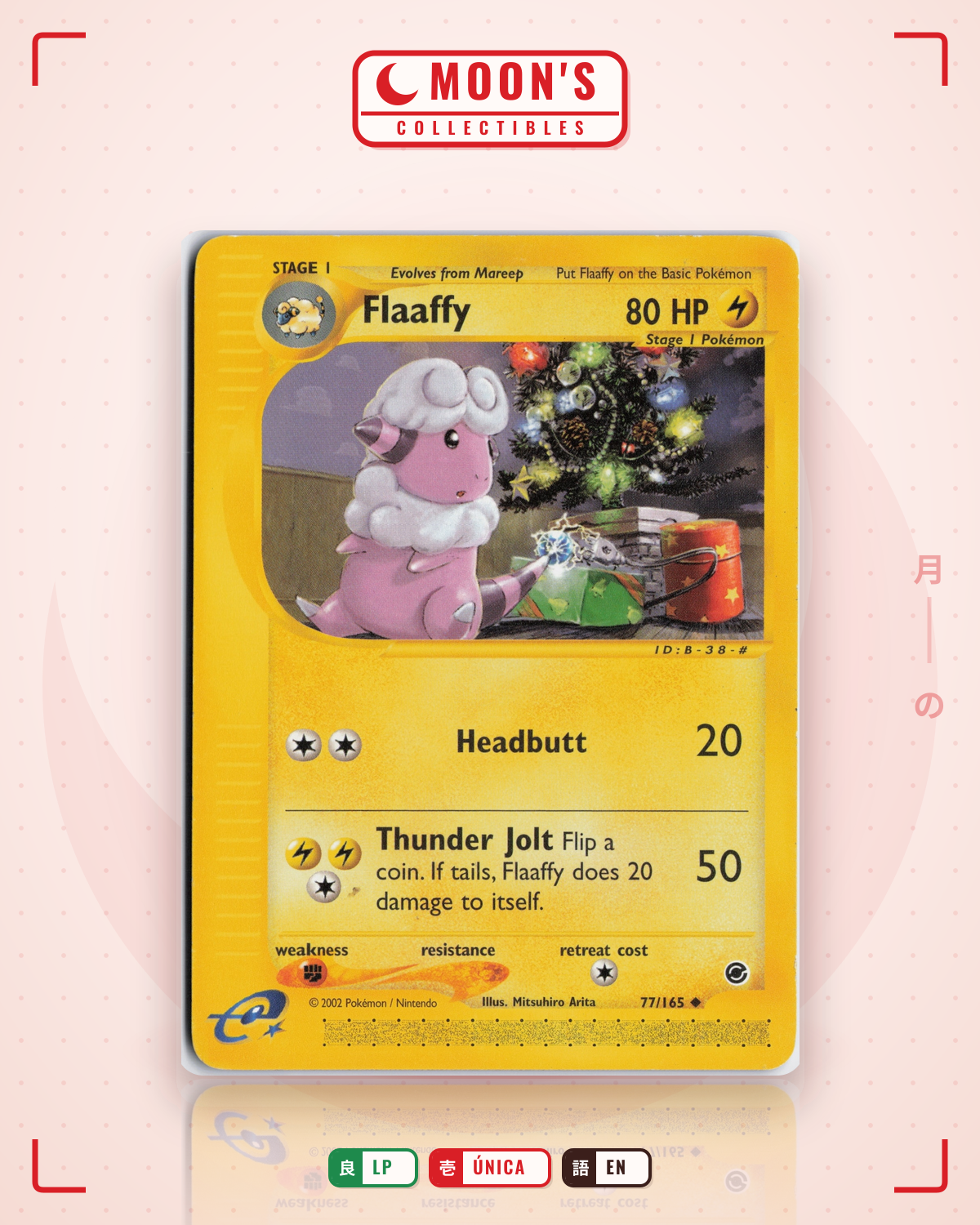 Carta Pokémon Flaaffy · Expedition Base Set #77/165 (LP) — pieza única en Moon's Collectibles México