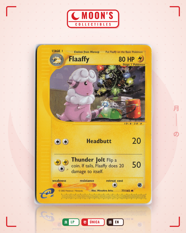 Carta Pokémon Flaaffy · Expedition Base Set #77/165 (LP) — pieza única en Moon's Collectibles México