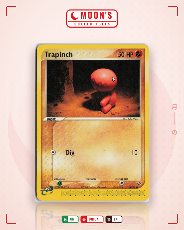 Carta Pokémon Trapinch · Dragon #78/97 (NM) — pieza única en Moon's Collectibles México