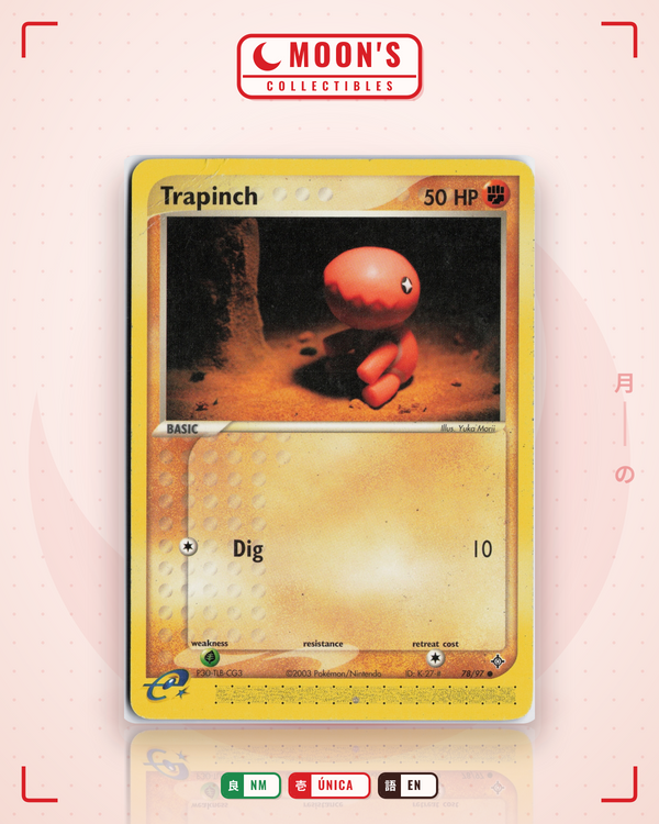 Carta Pokémon Trapinch · Dragon #78/97 (NM) — pieza única en Moon's Collectibles México