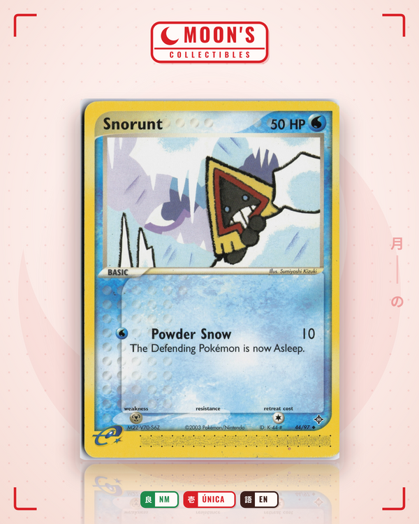 Carta Pokémon Snorunt · Dragon #44/97 (NM) — pieza única en Moon's Collectibles México