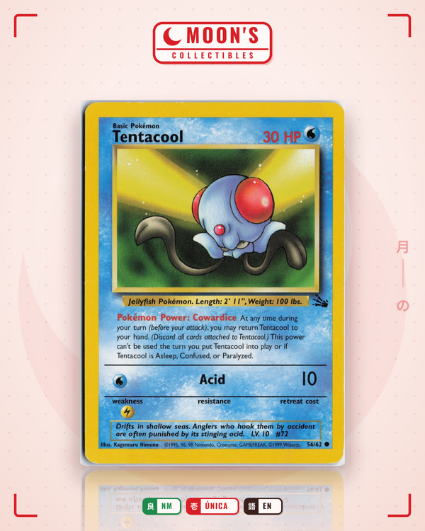 Carta Pokémon Tentacool · Legendary Collection #96/110 (NM) — pieza única en Moon's Collectibles México