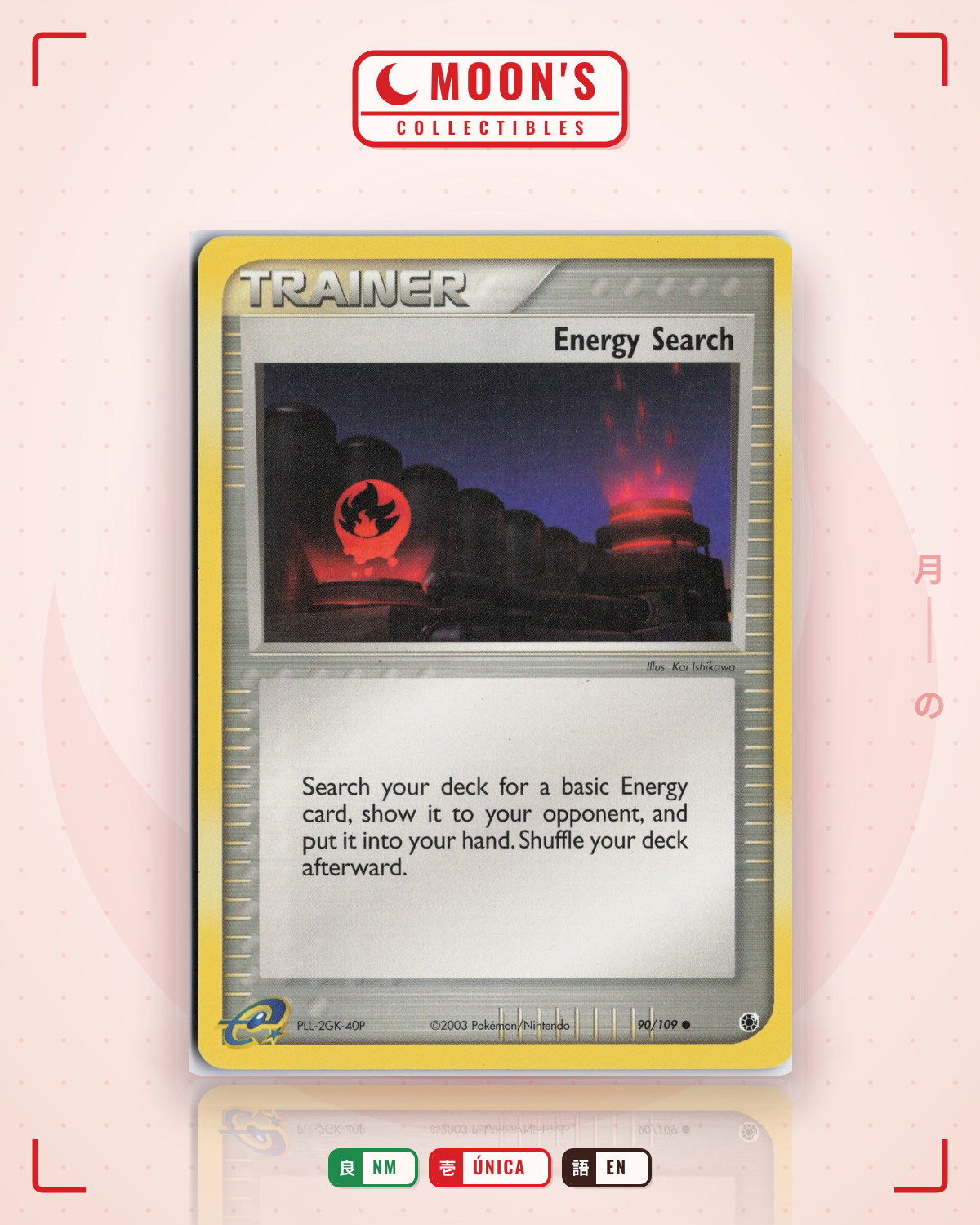 Carta Pokémon Energy Search · Ruby & Sapphire #90/109 (NM) — pieza única en Moon's Collectibles México