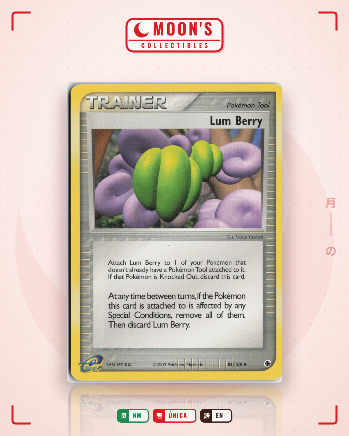 Carta Pokémon Lum Berry · Ruby & Sapphire #84/109 (NM) — pieza única en Moon's Collectibles México