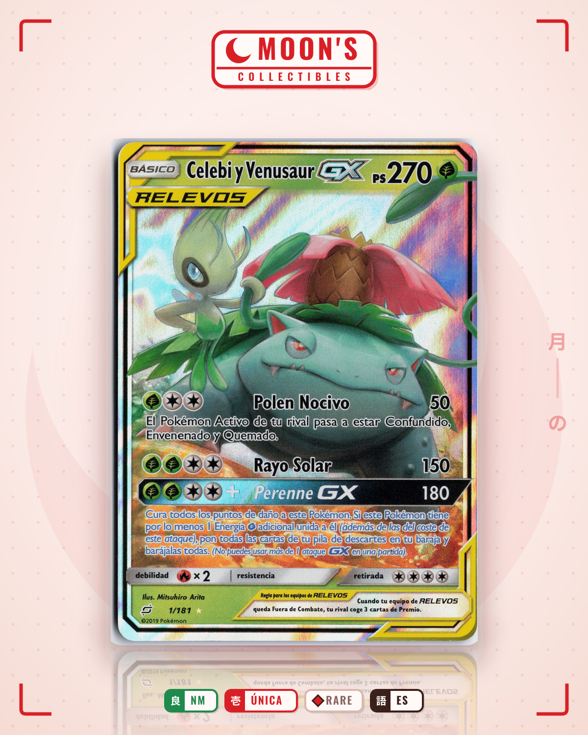 Carta Pokémon Celebi · Wizards Black Star Promos #50 (NM) — pieza única en Moon's Collectibles México
