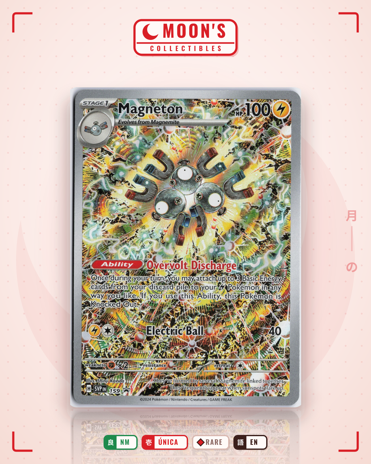 Carta Pokémon Magneton · Scarlet & Violet Black Star Promos #159 (NM) — pieza única en Moon's Collectibles México