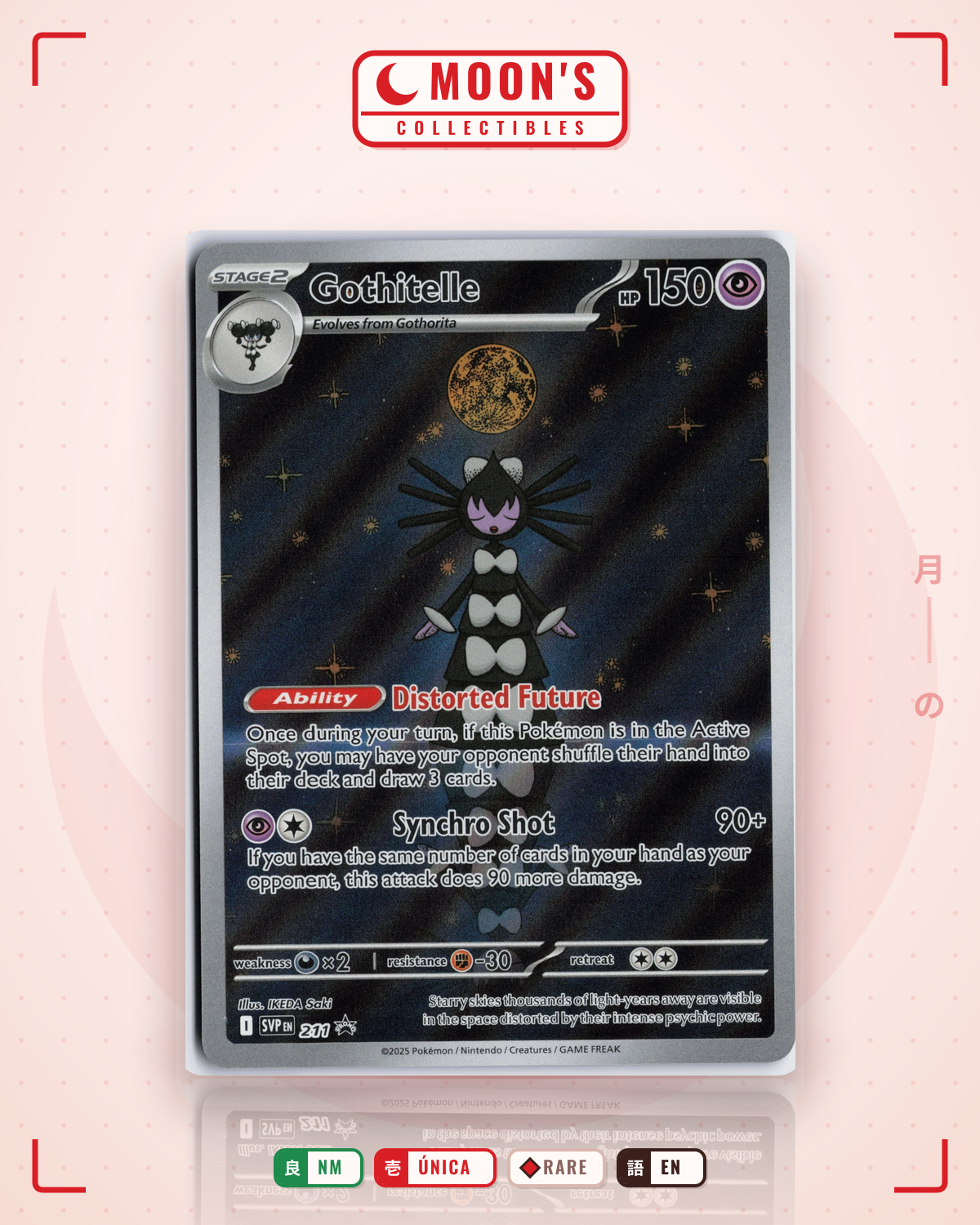 Carta Pokémon Gothitelle · Scarlet & Violet Promo #211 (NM) — pieza única en Moon's Collectibles México