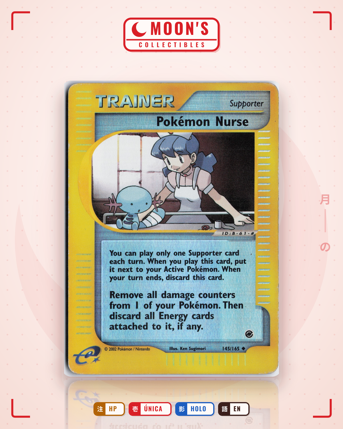 Carta Pokémon Pokémon Nurse · Expedition Base Set #145/165 (HP) — pieza única en Moon's Collectibles México