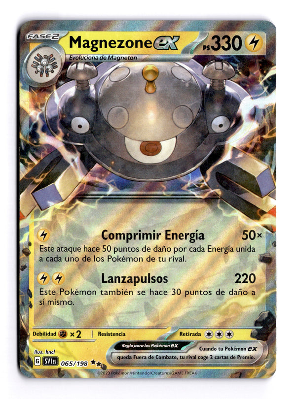 Carta Pokémon Magnezone ex · Scarlet & Violet #065/198 (NM) — pieza única en Moon's Collectibles México