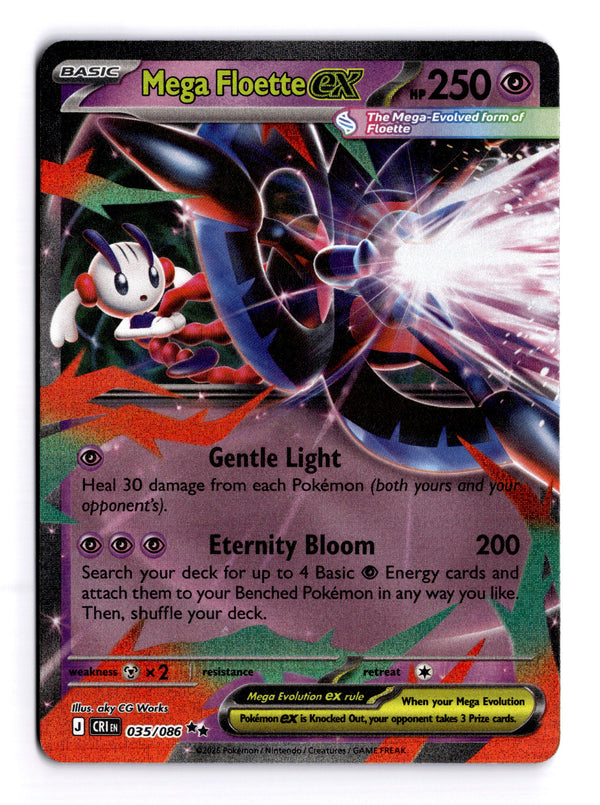 Carta Pokémon Mega Floette ex · Chaos Rising #035/086 (NM) — pieza única en Moon's Collectibles México