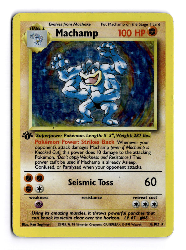 Carta Pokémon Machamp · Deck Exclusives #8/102 (HP) — pieza única en Moon's Collectibles México