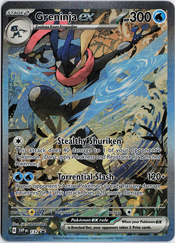 Carta Pokémon Greninja ex · Scarlet & Violet Black Star Promos #132 (NM) — pieza única en Moon's Collectibles México