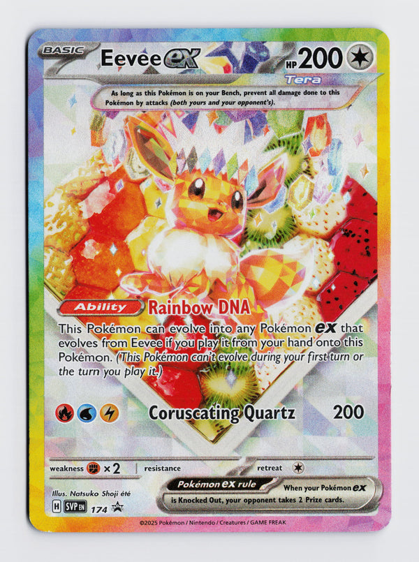 Carta Pokémon Eevee ex · Scarlet & Violet Black Star Promos #174 (NM) — pieza única en Moon's Collectibles México