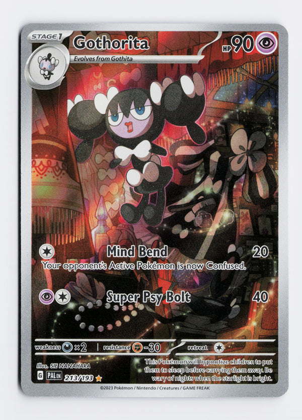 Carta Pokémon Gothorita · Paldea Evolved #213/193 (NM) — pieza única en Moon's Collectibles México