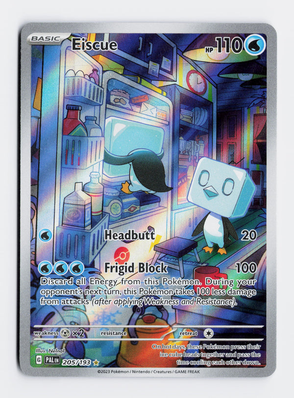 Carta Pokémon Eiscue · Paldea Evolved #205/193 (NM) — pieza única en Moon's Collectibles México