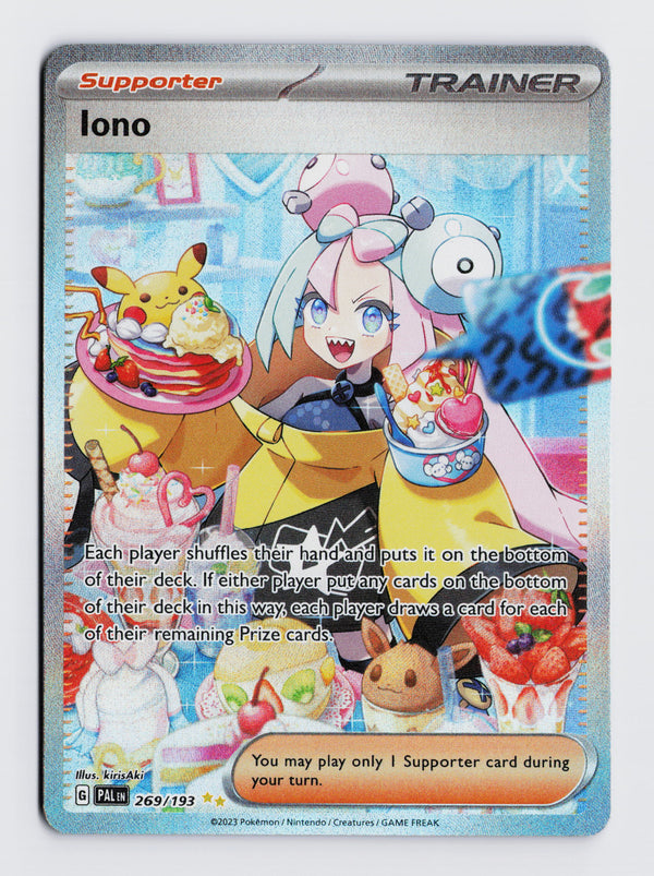 Carta Pokémon Iono · Paldea Evolved #269/193 (NM) — pieza única en Moon's Collectibles México