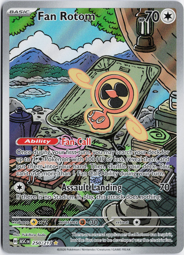 Carta Pokémon Fan Rotom · Ascended Heroes #250/217 (NM) — pieza única en Moon's Collectibles México