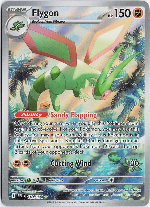 Carta Pokémon Flygon · Phantasmal Flames #101/094 (NM) — pieza única en Moon's Collectibles México