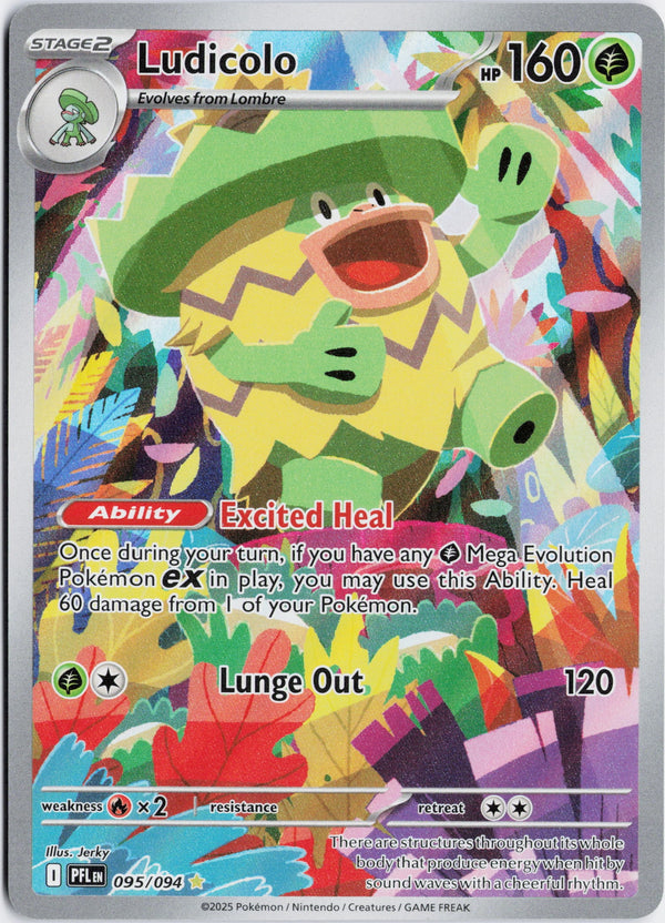 Carta Pokémon Ludicolo · Phantasmal Flames #095/094 (NM) — pieza única en Moon's Collectibles México