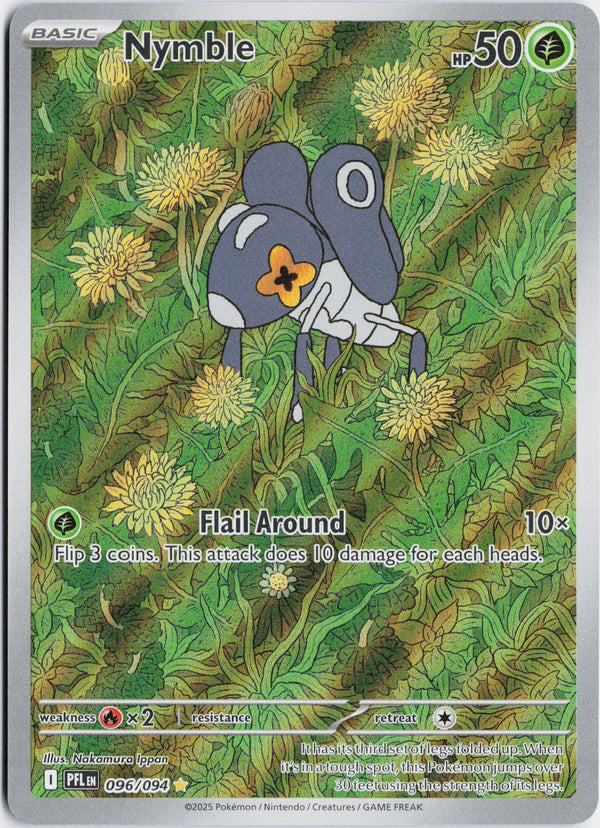 Carta Pokémon Nymble · Phantasmal Flames #096/094 (NM) — pieza única en Moon's Collectibles México