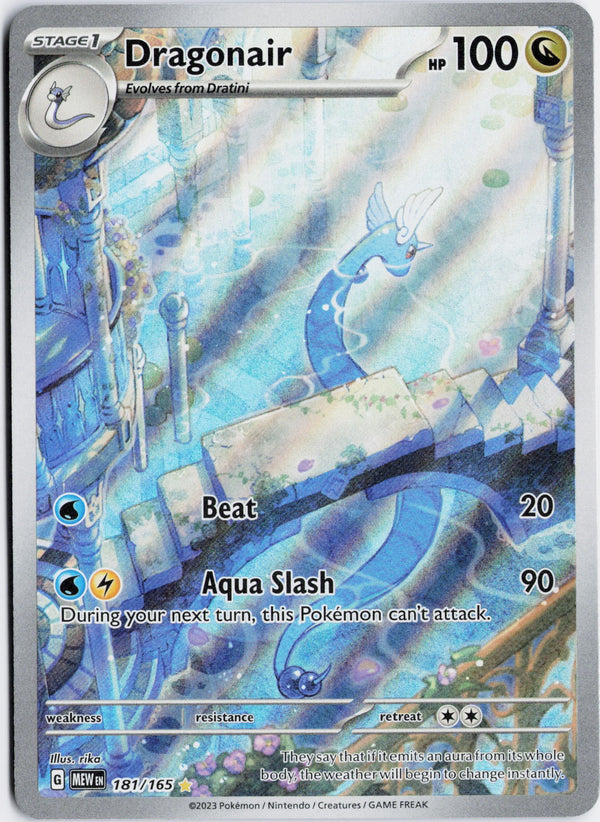 Carta Pokémon Dragonair · 151 #181/165 (NM) — pieza única en Moon's Collectibles México