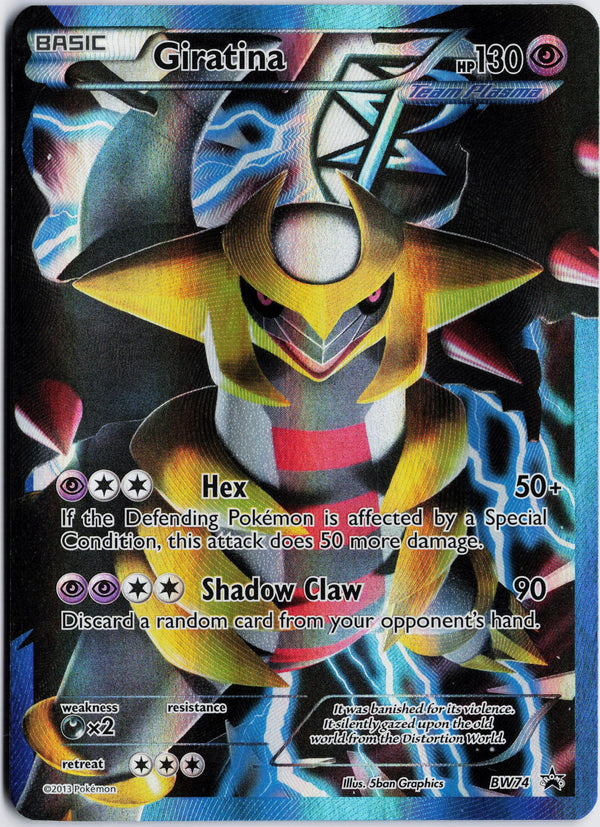 Carta Pokémon Giratina · BW Black Star Promos #BW74 (MP) — pieza única en Moon's Collectibles México