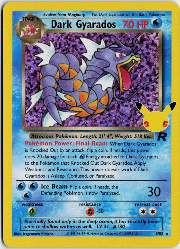 Carta Pokémon Dark Gyarados · Celebrations: Classic Collection #8 (NM) — pieza única en Moon's Collectibles México