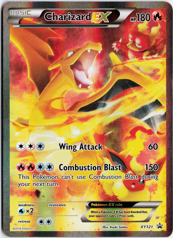 Carta Pokémon Charizard-EX · XY Black Star Promos #XY121 (LP) — pieza única en Moon's Collectibles México