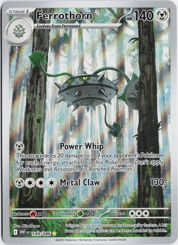 Carta Pokémon Ferrothorn · White Flare #149/086 (NM) — pieza única en Moon's Collectibles México