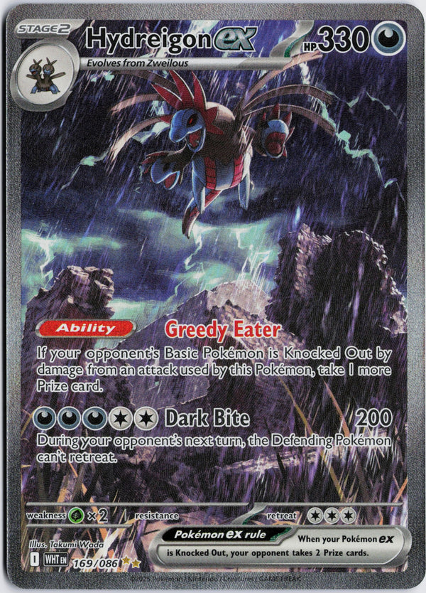 Carta Pokémon Hydreigon ex · White Flare #169/086 (NM) — pieza única en Moon's Collectibles México