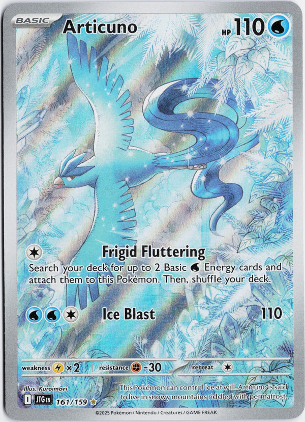 Carta Pokémon Articuno · Journey Together #161/159 (NM) — pieza única en Moon's Collectibles México