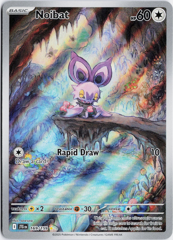 Carta Pokémon Noibat · Journey Together #169/159 (NM) — pieza única en Moon's Collectibles México