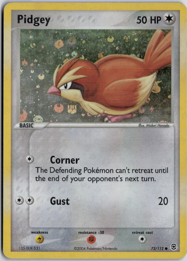 Carta Pokémon Pidgey · FireRed & LeafGreen #73/112 (MP) — pieza única en Moon's Collectibles México