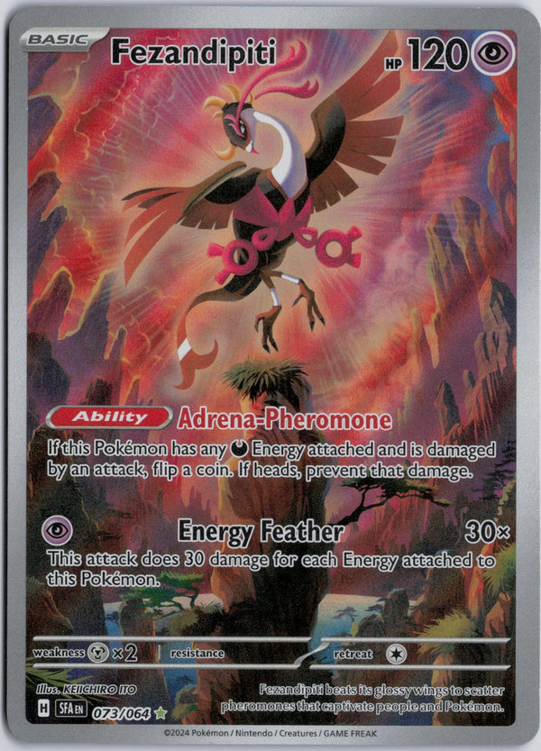 Carta Pokémon Fezandipiti · Shrouded Fable #073/064 (NM) — pieza única en Moon's Collectibles México