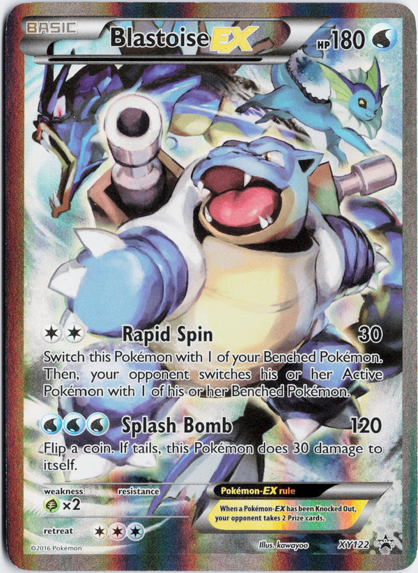 Carta Pokémon Blastoise-EX · XY Black Star Promos #XY122 (MP) — pieza única en Moon's Collectibles México