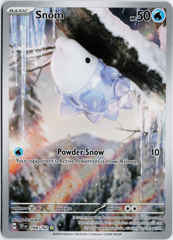 Carta Pokémon Snom · Temporal Forces #168/162 (NM) — pieza única en Moon's Collectibles México