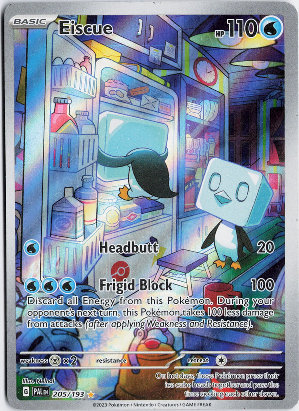 Carta Pokémon Eiscue · Paldea Evolved #205/193 (NM) — pieza única en Moon's Collectibles México