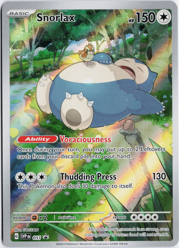 Carta Pokémon Snorlax · Scarlet & Violet Black Star Promos #051 (NM) — pieza única en Moon's Collectibles México