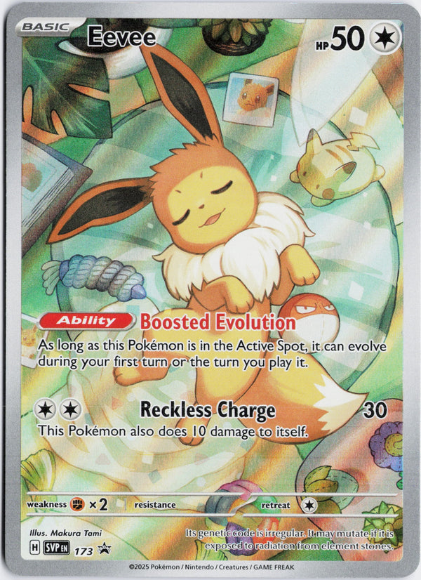 Carta Pokémon Eevee · Scarlet & Violet Black Star Promos #173 (NM) — pieza única en Moon's Collectibles México