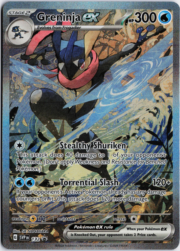 Carta Pokémon Greninja ex · Scarlet & Violet Black Star Promos #132 (NM) — pieza única en Moon's Collectibles México