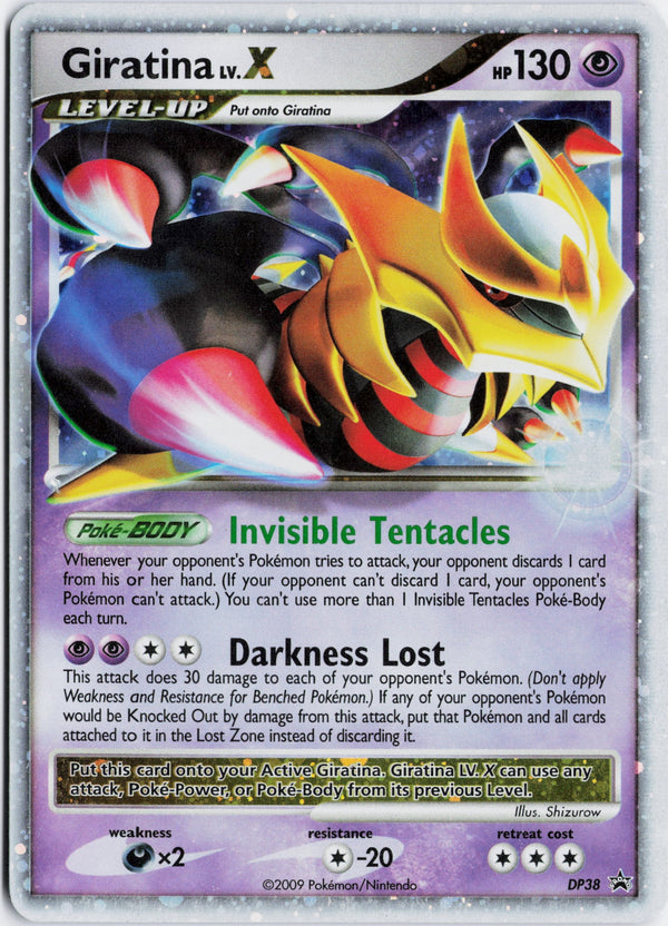 Carta Pokémon Giratina LV.X · DP Black Star Promos #DP38 (LP) — pieza única en Moon's Collectibles México