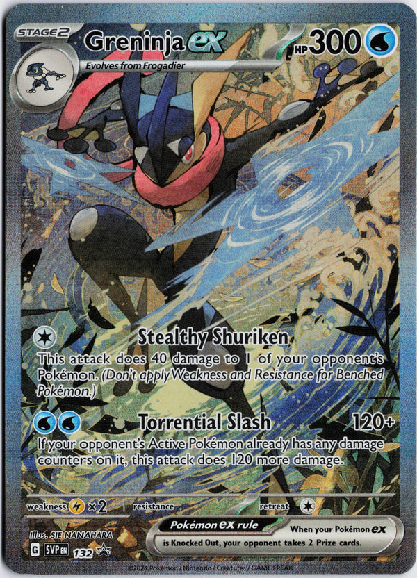 Carta Pokémon Greninja ex · Scarlet & Violet Black Star Promos #132 (NM) — pieza única en Moon's Collectibles México