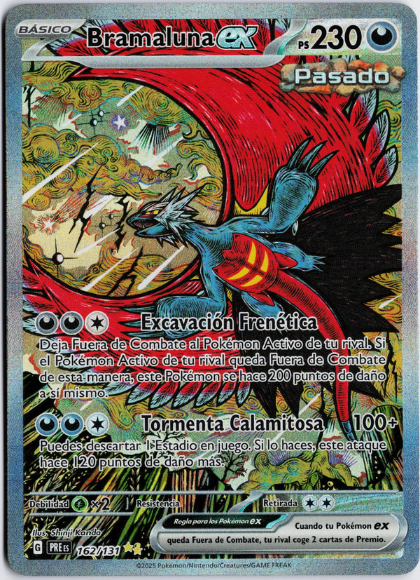 Carta Pokémon Roaring Moon (Español) · Prismatic Evolutions #162/131 (NM) — pieza única en Moon's Collectibles México