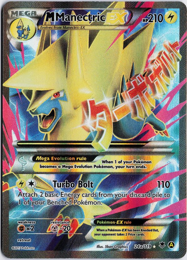 Carta Pokémon M Manectric-EX · Phantom Forces #24a/119 (NM) — pieza única en Moon's Collectibles México