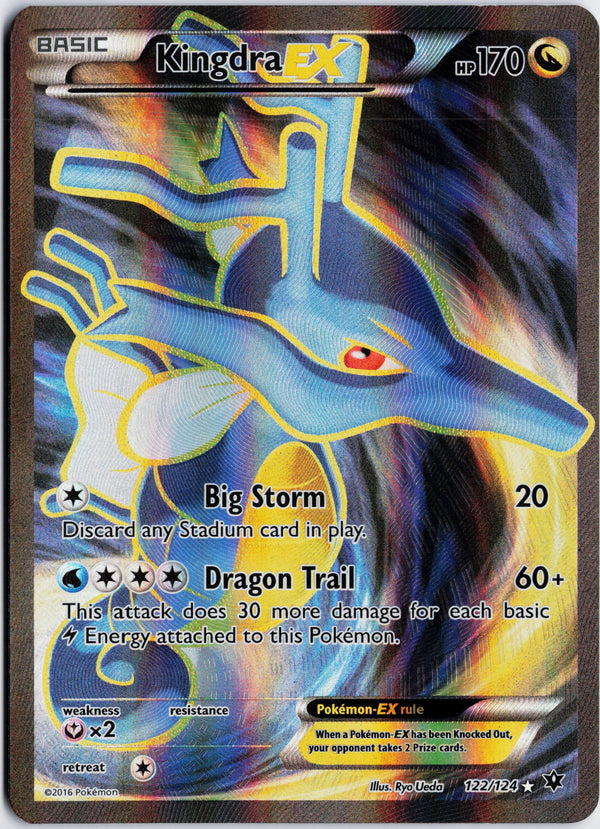 Carta Pokémon Kingdra-EX · Fates Collide #122/124 (MP) — pieza única en Moon's Collectibles México