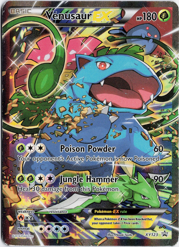 Carta Pokémon Venusaur-EX · XY Black Star Promos #XY123 (HP) — pieza única en Moon's Collectibles México