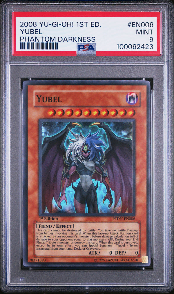 Carta Pokémon yubel · phantom darkness #en006 (PSA 9) — pieza única en Moon's Collectibles México