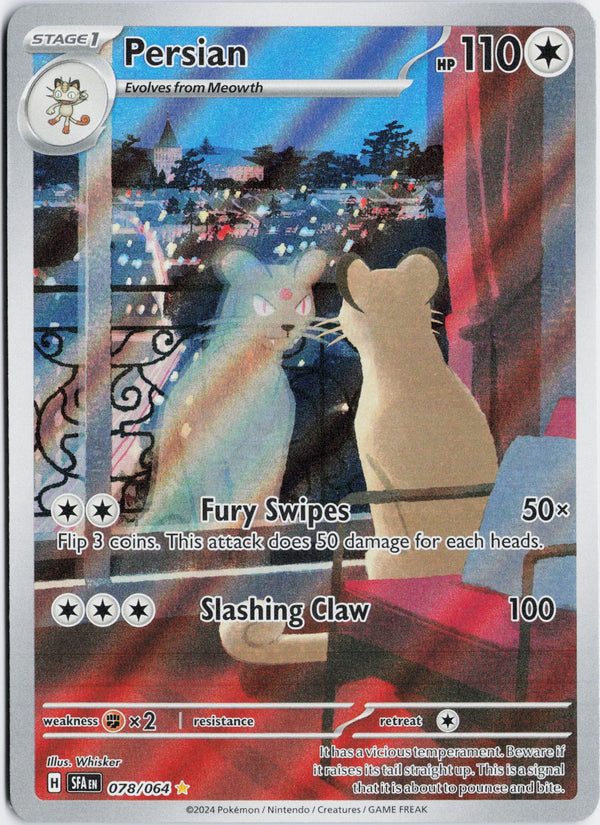Carta Pokémon Persian · Shrouded Fable #078/064 (NM) — pieza única en Moon's Collectibles México